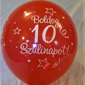 10. Boldog Születésnapot gumi lufi,több szinben