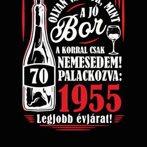 A jó bor - szülinapi mintás póló