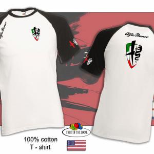 Alfa Romeo mintás kétszínű póló