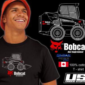 Bobcat rakodó kisgép mintás póló