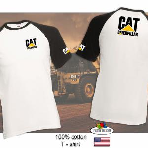 Caterpillar mintás kétszínű póló