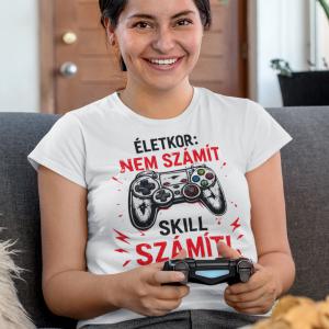 Életkor: Nem számit - Gamer szülinapi mintás póló