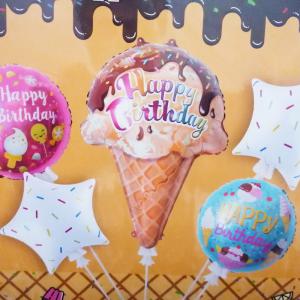 Fagyis csillagokkal fólia lufi szett 5 db lufi