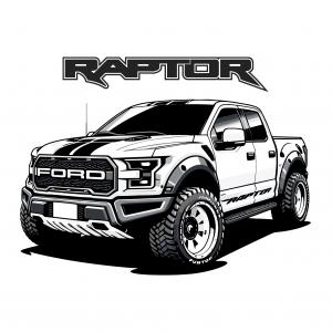 Ford Raptor mintás póló