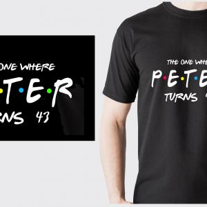 FRIENDS stílus feliratos póló