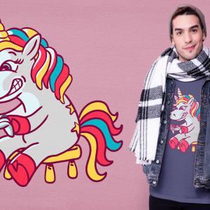 Gamer unikornis 2 mintás póló