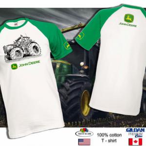 John Deere mintás kétszínű póló 2