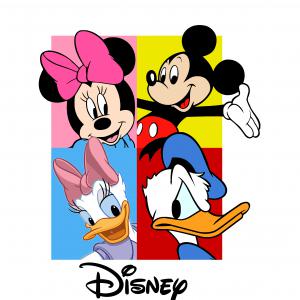 Mickey és barátai - Miki egér mintás póló