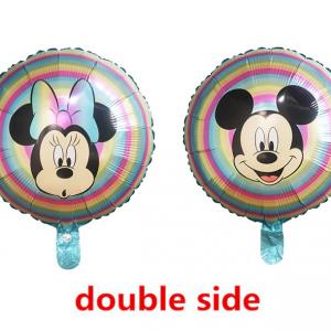 Minnie,és Mickey kerek két oldalas fólia lufi