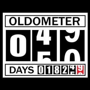 Oldometer - szülinapi mintás póló