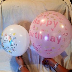 Óriás Happy Birthday feliratos gumi lufi,több szinben