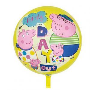 Pepa kerek  fólia lufi