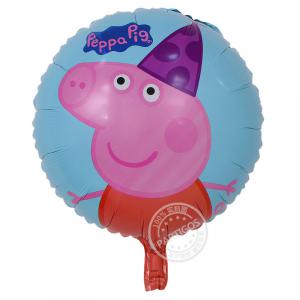 Pepa mintás kerek fólia lufi