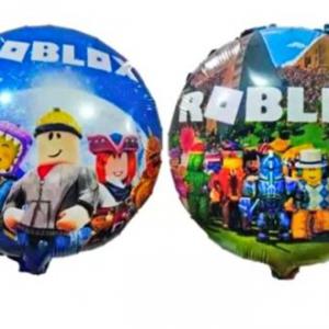 Roblox mintás kerek kétoldalas fólia lufi