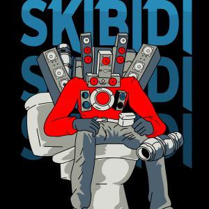 Skibidi Toilet mintás póló 5