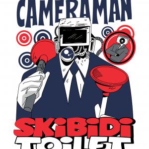 Skibidi Toilet mintás póló 8