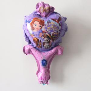 Sofia hercegnős rövid buzogány  fólia lufi