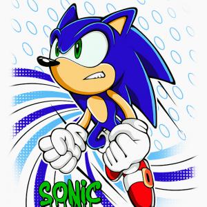 Sonic mintás póló 3