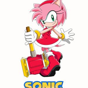 Sonic mintás póló 5