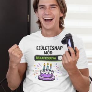Születésnap mód - Gamer szülinapi mintás póló