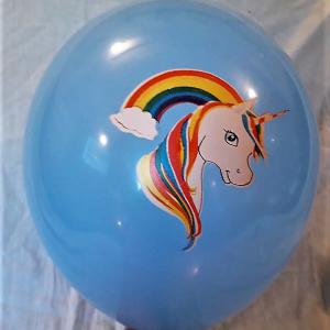 Unikornis mintás  gumi lufi,több szinben,és mintával