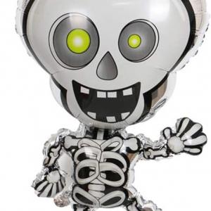 Vidám csontváz fólia lufi