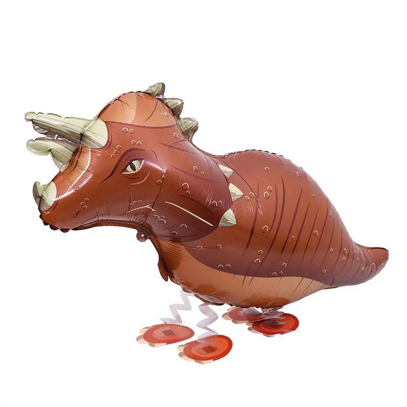 Triceratopsz sétáló dínó lufi