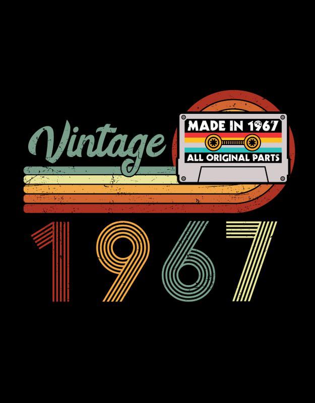 Vintage - mintás szülinapi póló 2