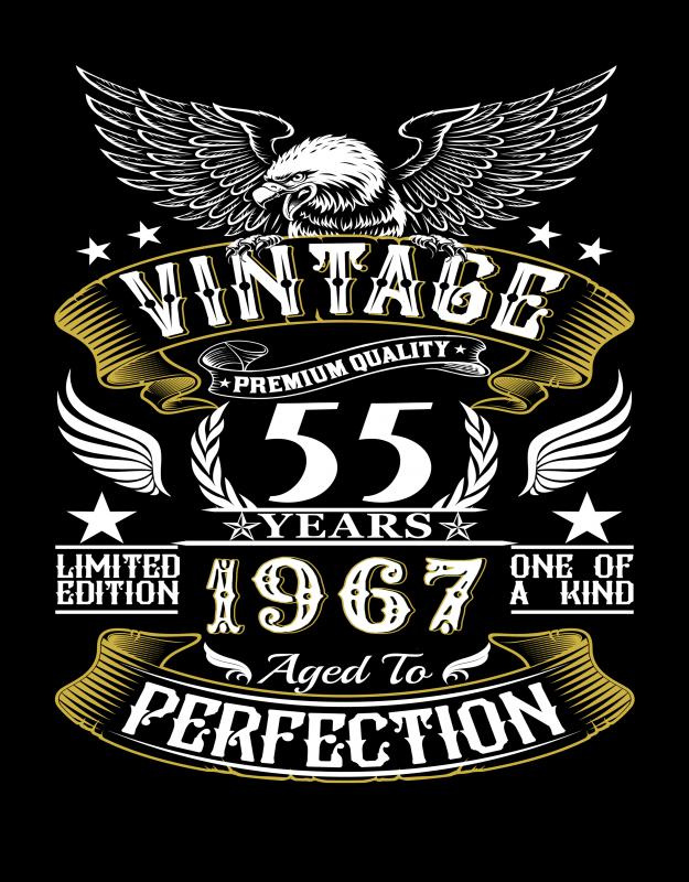 Vintage - mintás szülinapi póló 3