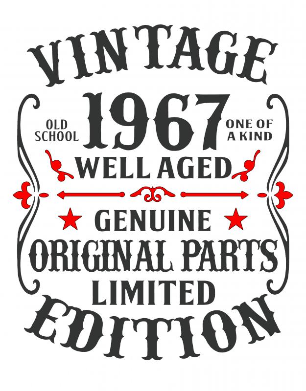 Vintage - mintás szülinapi póló, bögre minta