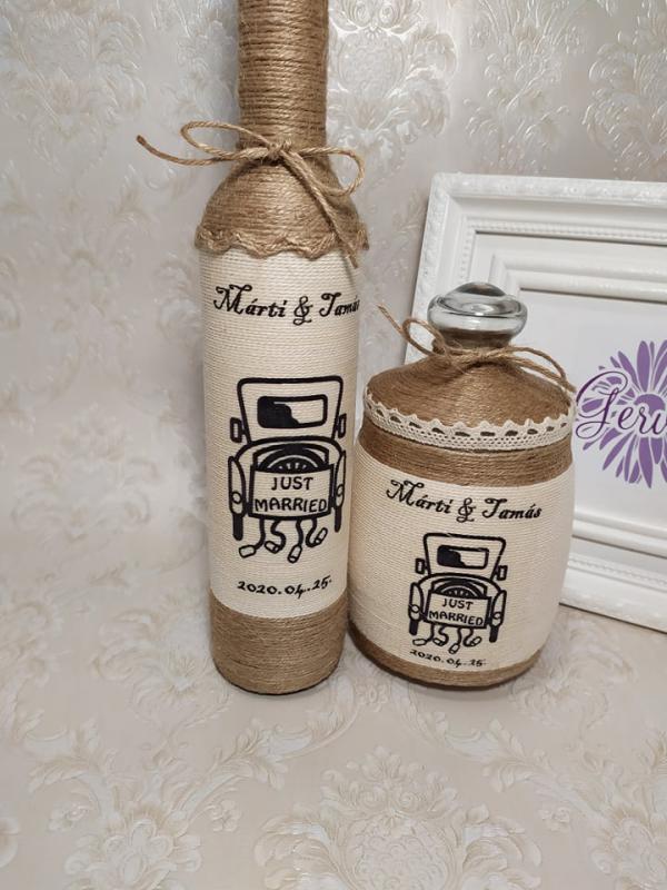 Esküvőre köszönet ajándék, vintage, autós