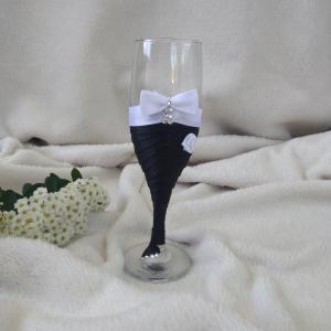 Esküvői pohár szett, rózsás