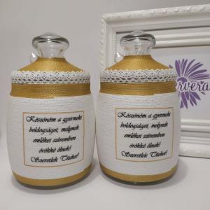 Szerelmes csók, szülőköszöntő ajándék, arany