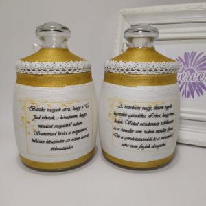 Szülőköszöntő bödönke, arany