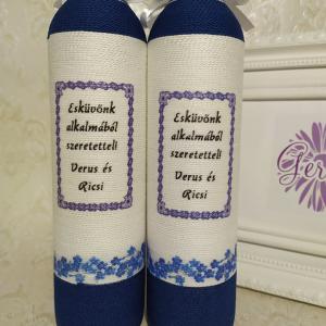 Szülőköszöntő édesapáknak, kék szívvel