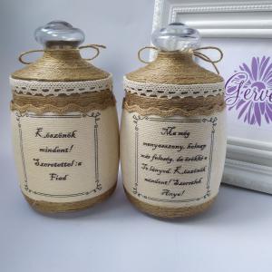 Szülőköszöntő tároló, vintage