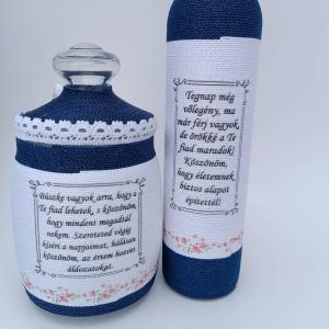 Szülőköszöntő zsinórozott szett, rendelésre