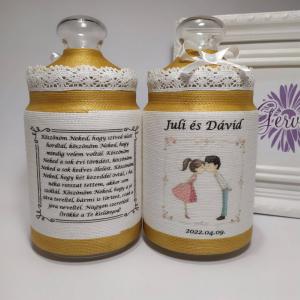 Szülőköszöntő zsinórozott tároló édesanyáknak