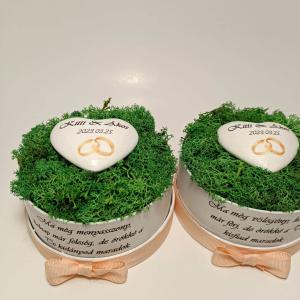 Szülőköszöntő zuzmó (moha), édesanyának, szívesen