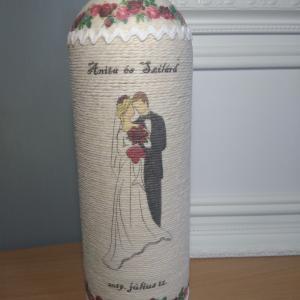 Zsinórozott boros szett nem csak esküvőre