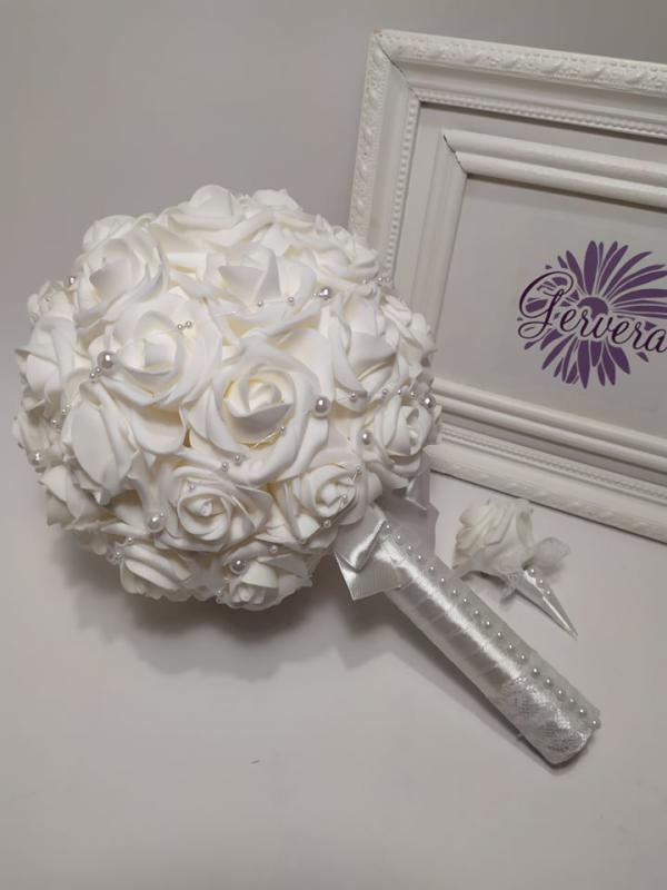 Menyasszonyi csokor, extra gömb