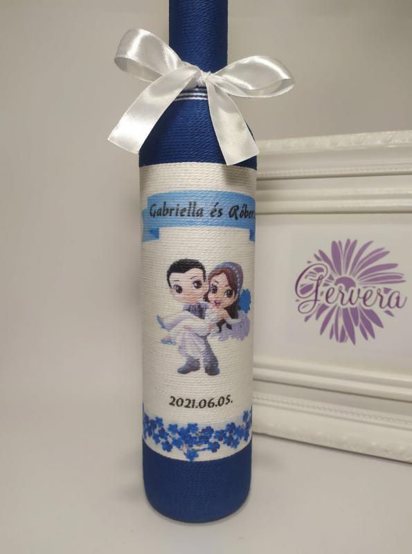 Szülőköszöntő pálinkás üveg