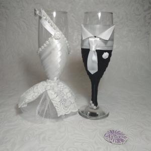 Esküvői pohár, hercegi pár