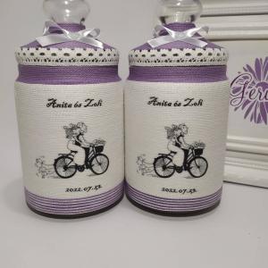 Lila szülőköszöntő tároló