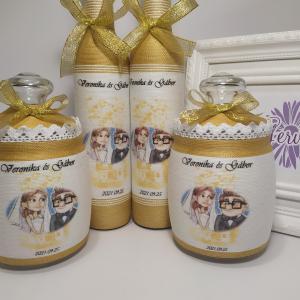 Szülőköszöntő szett, arany egyedi képpel