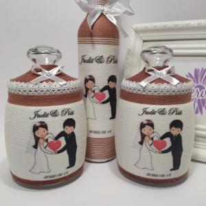 Szülőköszöntő szett esküvőre, mályva