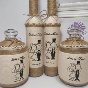 Szülőköszöntő szett vintage, tároló, pálinkás üveg