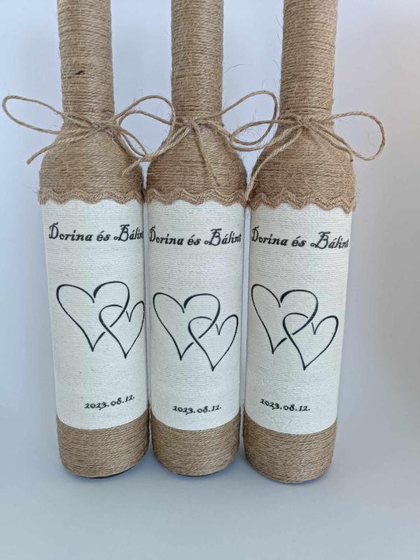 Zsinórozott szülőköszöntő, vintage, szívek