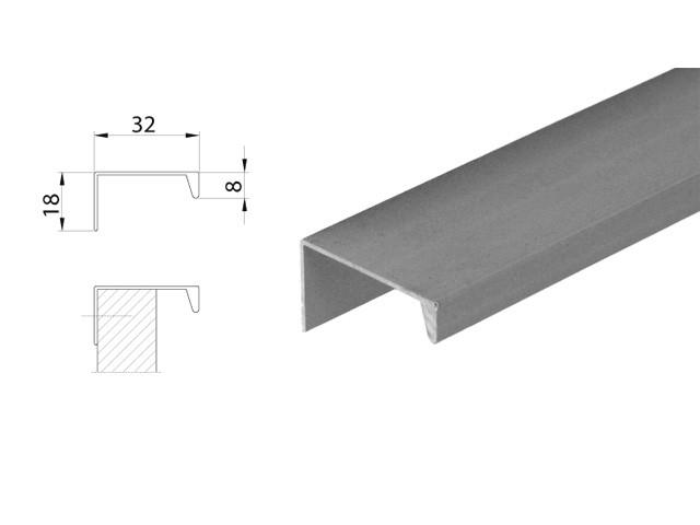 ALUMÍNIUM fogantyúprofil L806B 3000mm