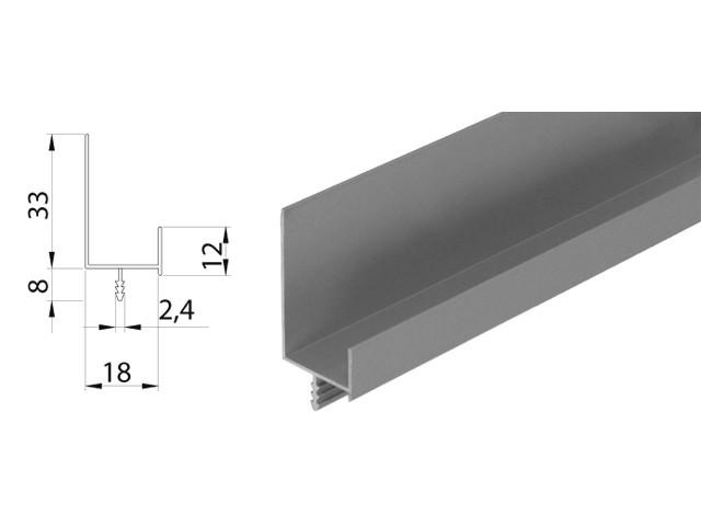 ALUMÍNIUM FOGANTYÚPROFIL L807B 3000mm